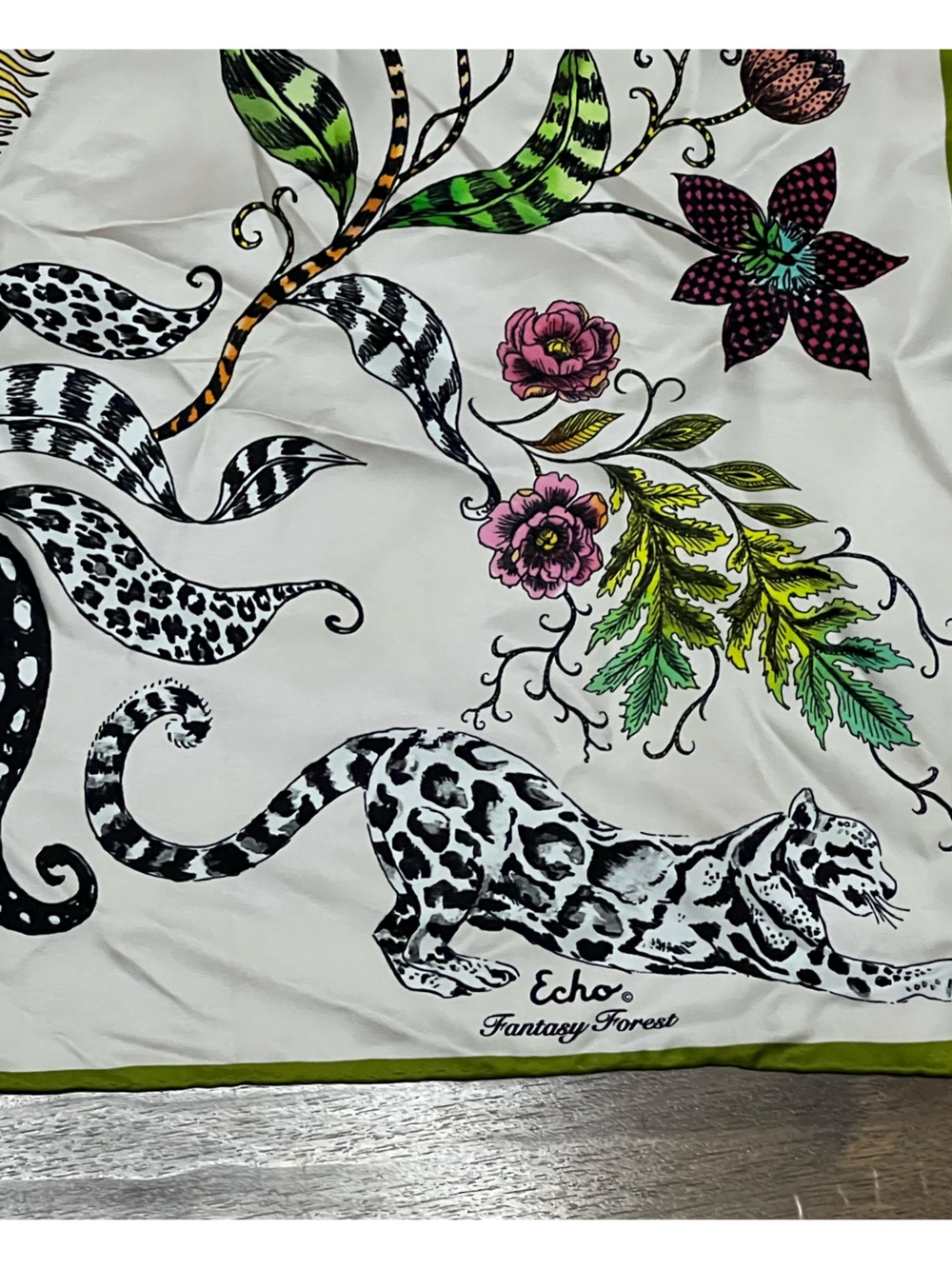 Echo Fantasy Forest Silk Square Scarf - Picture 2 of 6
